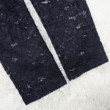SUPER WHOLESALE | Lace Jumpsuit with Waist Strap