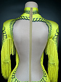 SUPER WHOLESALE |Tassel Mesh Jumpsuit