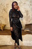 SUPER WHOLESALE | Lace Jumpsuit with Waist Strap