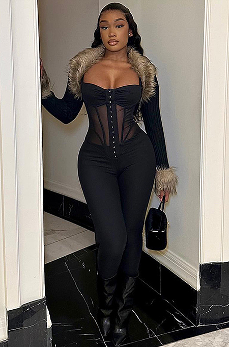 SUPER WHOLESALE | Tank See-through Jumpsuit