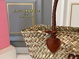 SUPER WHOLESALE | Beige/cognac Palmetto Mini-bag