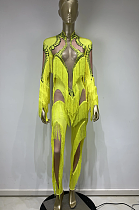 SUPER WHOLESALE |Tassel Mesh Jumpsuit