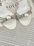SUPER WHOLESALE | Pearl Heels in Silver