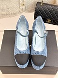 SUPER WHOLESALE | Mary Janes Heels(Cotton Tweed)