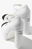 SUPER WHOLESALE | Mary Janes Heels(Cotton Tweed)