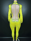 SUPER WHOLESALE |Tassel Mesh Jumpsuit
