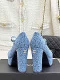 SUPER WHOLESALE | Mary Janes Heels(Cotton Tweed)