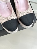 SUPER WHOLESALE | Mary Janes Heels(Cotton Tweed)