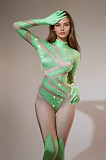 SUPER WHOLESALE |Long Sleeve Printed Jumpsuit In Green