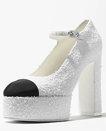 SUPER WHOLESALE | Mary Janes Heels(Cotton Tweed)