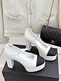 SUPER WHOLESALE | Mary Janes Heels(Cotton Tweed)