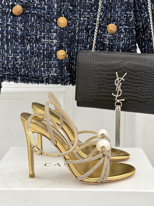 SUPER WHOLESALE | Pearl Heels in Gold