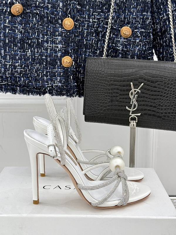 SUPER WHOLESALE | Pearl Heels in Silver