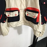SUPER WHOLESALE | Patchwork Tracking Windbreaker Coat