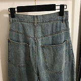 SUPER WHOLESALE | Mesh Rhinestone Denim Jeans