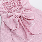 SUPER WHOLESALE | Strapless Big Bow Dress