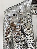 SUPER WHOLESALE | Silver Sequins Blazer Set