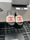 SUPER WHOLESALE | Beige & Peach Satin Mule
