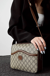 SUPER WHOLESALE | Monogram Canvas Shoulder Bag
