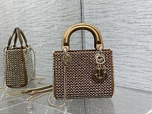 SUPER WHOLESALE | Metallic Rhinestone Handle Bag