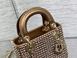 SUPER WHOLESALE | Metallic Rhinestone Handle Bag