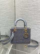 SUPER WHOLESALE | Metallic Rhinestone Handle Bag