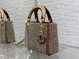 SUPER WHOLESALE | Metallic Rhinestone Handle Bag