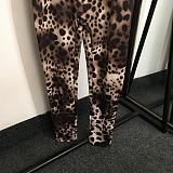 SUPER WHOLESALE |  Leopard Spaghetti Jumpsuit