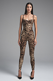 SUPER WHOLESALE |  Leopard Spaghetti Jumpsuit
