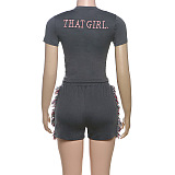 SUPER WHOLESALE |  Drawstring Shorts Set