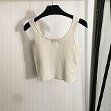 SUPER WHOLESALE |  Knitted Tank Top with Pearls