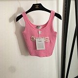 SUPER WHOLESALE |  Knitted Tank Top with Pearls