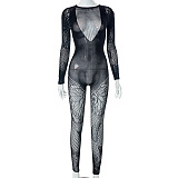 SUPER WHOLESALE |  Butterfly Mesh Jumpsuit