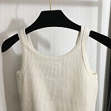 SUPER WHOLESALE |  Knitted Tank Top with Pearls