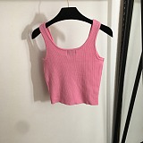 SUPER WHOLESALE |  Knitted Tank Top with Pearls