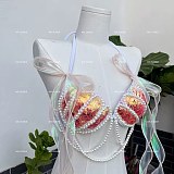 SUPER WHOLESALE | Artificial Pearl Shell Shape Swimwear