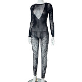 SUPER WHOLESALE |  Butterfly Mesh Jumpsuit