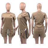 SUPER WHOLESALE |Embossed Shorts Set
