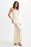 SUPER WHOLESALE | Patchwork See-through Long Dress