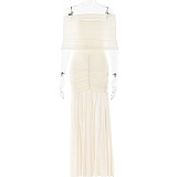 SUPER WHOLESALE | Patchwork See-through Long Dress