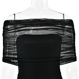 SUPER WHOLESALE | Patchwork See-through Long Dress