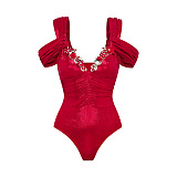 SUPER WHOLESALE | One-piece Swimwear with Rope
