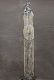 SUPER WHOLESALE | Spaghetti Maxi Fringes Dress