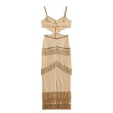 SUPER WHOLESALE |  Fringe Maxi Dress