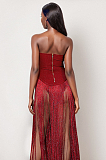 SUPER WHOLESALE | Strapless Fringe Dress