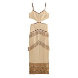 SUPER WHOLESALE |  Fringe Maxi Dress