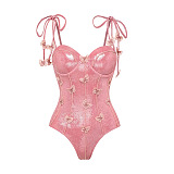 SUPER WHOLESALE | One-piece Swimwear with Rope