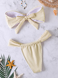 SUPER WHOLESALE | Solid Bikini Set