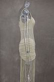 SUPER WHOLESALE | Spaghetti Maxi Fringes Dress