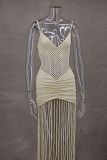 SUPER WHOLESALE | Spaghetti Maxi Fringes Dress
